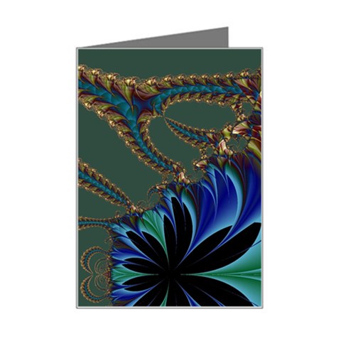 Fractal34 Mini Greeting Card from ArtsNow.com Left