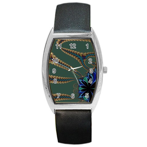 Fractal34 Barrel Style Metal Watch from ArtsNow.com Front