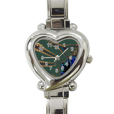 Fractal34 Heart Italian Charm Watch from ArtsNow.com Front
