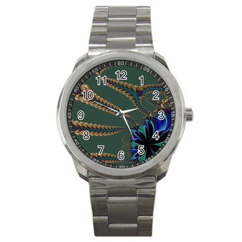 Fractal34 Sport Metal Watch from ArtsNow.com Front