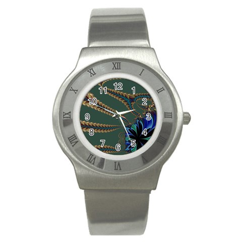 Fractal34 Stainless Steel Watch from ArtsNow.com Front