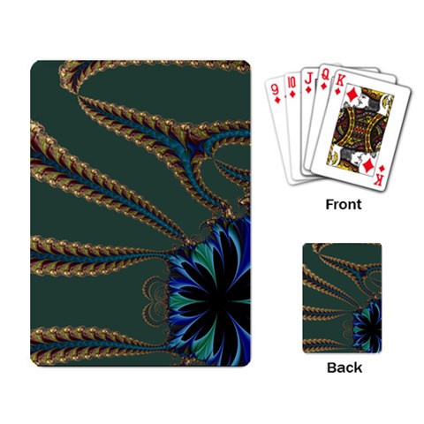 Fractal34 Playing Cards Single Design from ArtsNow.com Back