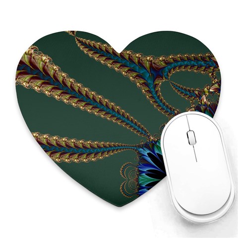 Fractal34 Mousepad (Heart) from ArtsNow.com Front