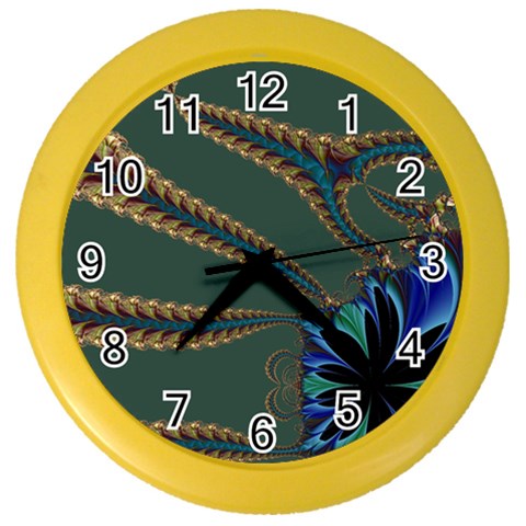 Fractal34 Color Wall Clock from ArtsNow.com Front