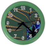 Fractal34 Color Wall Clock