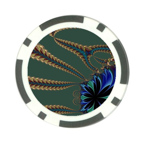 Fractal34 Poker Chip Card Guard (10 pack) from ArtsNow.com Front