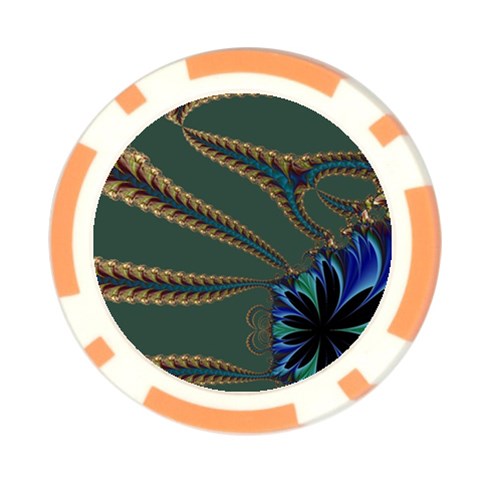 Fractal34 Poker Chip Card Guard (10 pack) from ArtsNow.com Front