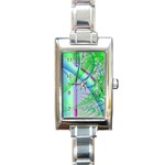 Fractal34 Rectangular Italian Charm Watch