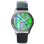 Fractal34 Round Metal Watch