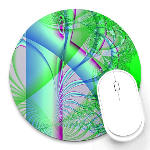Fractal34 Round Mousepad from ArtsNow.com Front