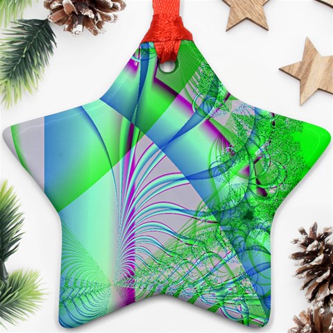 Fractal34 Ornament (Star) from ArtsNow.com Front