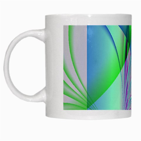 Fractal34 White Mug from ArtsNow.com Left