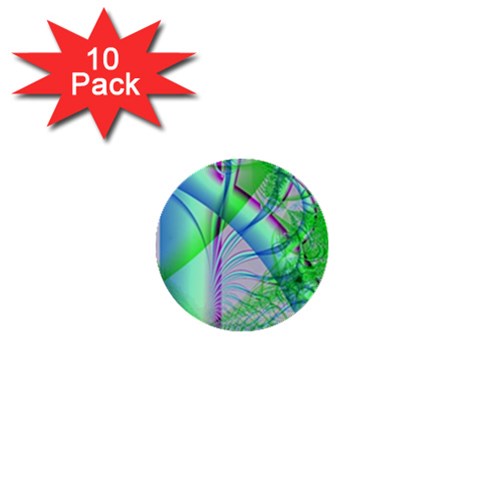 Fractal34 1  Mini Button (10 pack)  from ArtsNow.com Front