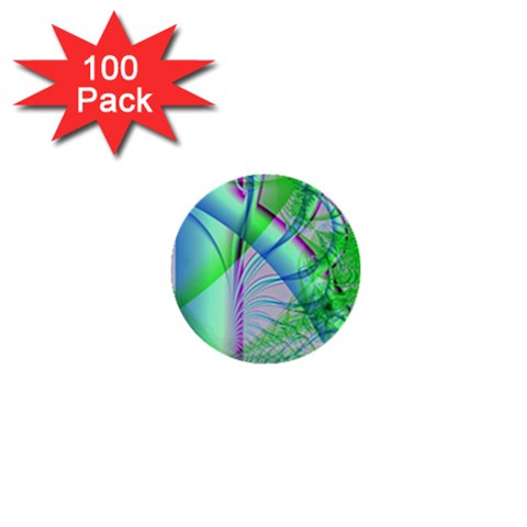 Fractal34 1  Mini Button (100 pack)  from ArtsNow.com Front