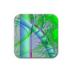 Fractal34 Rubber Coaster (Square)