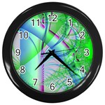 Fractal34 Wall Clock (Black)