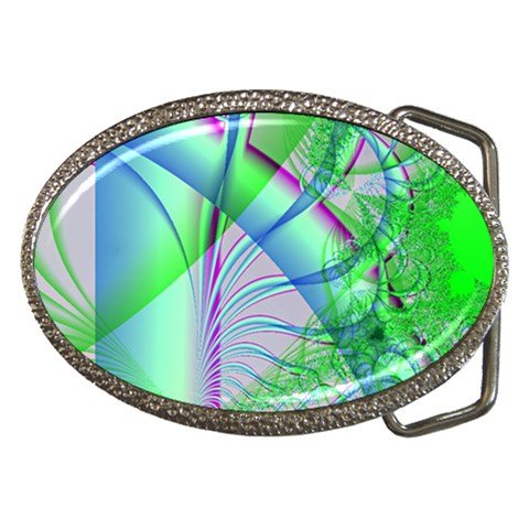 Fractal34 Belt Buckle from ArtsNow.com Front