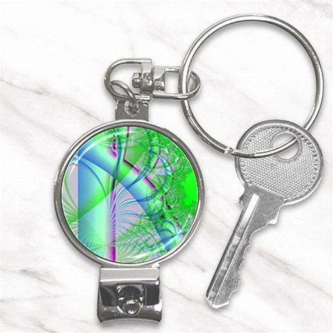 Fractal34 Nail Clippers Key Chain from ArtsNow.com Front