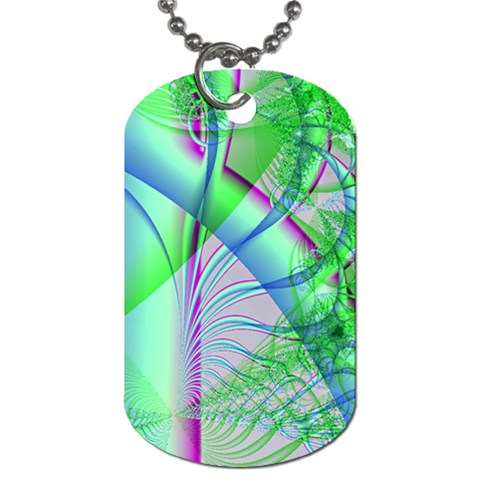 Fractal34 Dog Tag (One Side) from ArtsNow.com Front