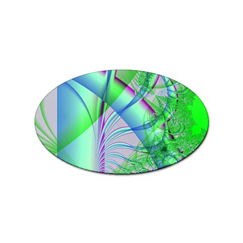 Fractal34 Sticker Oval (10 pack) from ArtsNow.com Front