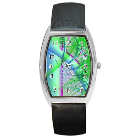 Fractal34 Barrel Style Metal Watch from ArtsNow.com Front