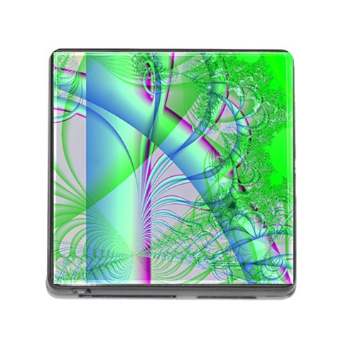 Fractal34 Memory Card Reader with Storage (Square) from ArtsNow.com Front