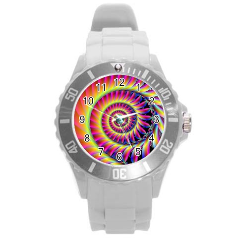 Fractal34 Round Plastic Sport Watch Large from ArtsNow.com Front