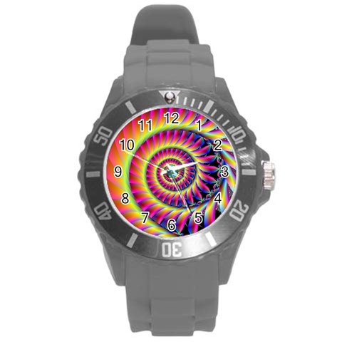 Fractal34 Round Plastic Sport Watch Large from ArtsNow.com Front
