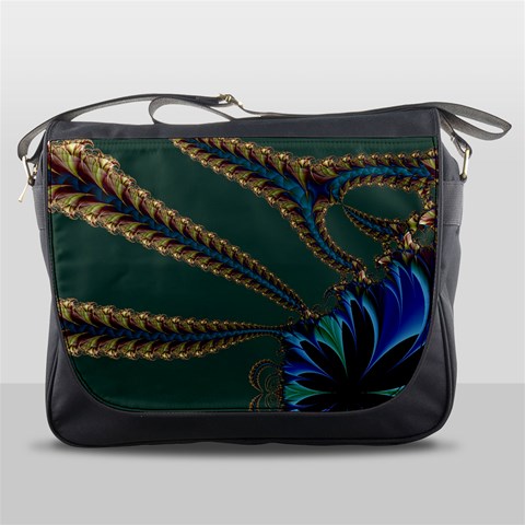 Fractal34 Messenger Bag from ArtsNow.com Front