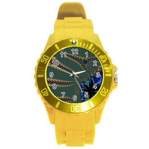Fractal34 Round Plastic Sport Watch Large from ArtsNow.com Front