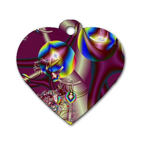 Design 10 Dog Tag Heart (One Side) from ArtsNow.com Front
