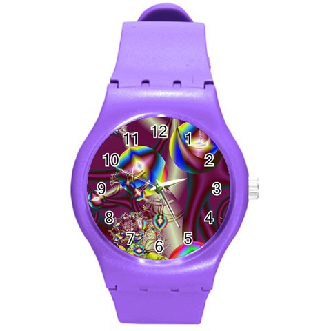 Design 10 Round Plastic Sport Watch Medium from ArtsNow.com Front