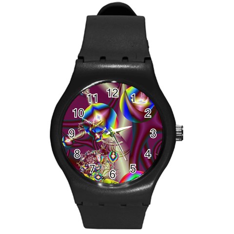 Design 10 Round Plastic Sport Watch Medium from ArtsNow.com Front