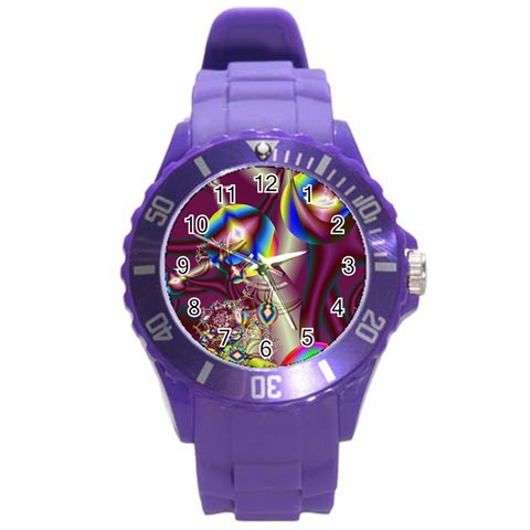 Design 10 Round Plastic Sport Watch Large from ArtsNow.com Front