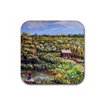 Tenant House in Summer by Ave Hurley - Rubber Coaster (Square)