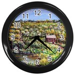 Tenant House in Summer by Ave Hurley - Wall Clock (Black)