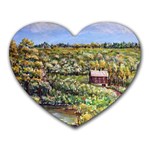 Tenant House in Summer by Ave Hurley - Mousepad (Heart)