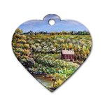 Tenant House in Summer by Ave Hurley - Dog Tag Heart (One Side)