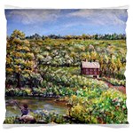 Tenant House in Summer by Ave Hurley - Large Cushion Case (Two Sides)