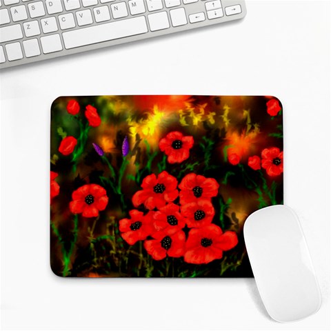  Poppies   by Ave Hurley ~ ArtRave.com Small Mousepad from ArtsNow.com Front