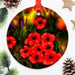  Poppies   by Ave Hurley ~ ArtRave.com Ornament (Round)