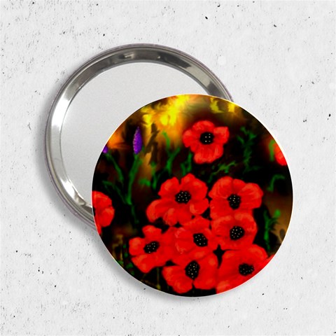  Poppies   by Ave Hurley ~ ArtRave.com 2.25  Handbag Mirror from ArtsNow.com Front