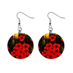  Poppies   by Ave Hurley ~ ArtRave.com 1  Button Earrings