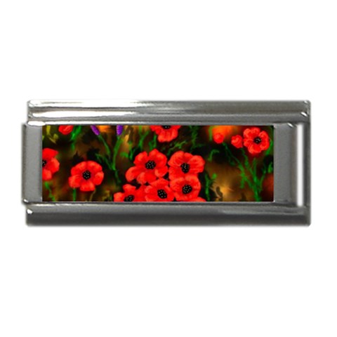  Poppies   by Ave Hurley ~ ArtRave.com Superlink Italian Charm (9mm) from ArtsNow.com Front