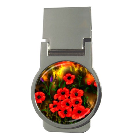  Poppies   by Ave Hurley ~ ArtRave.com Money Clip (Round) from ArtsNow.com Front