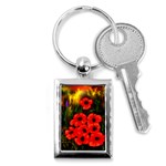  Poppies   by Ave Hurley ~ ArtRave.com Key Chain (Rectangle)