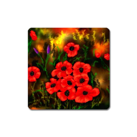  Poppies   by Ave Hurley ~ ArtRave.com Magnet (Square) from ArtsNow.com Front
