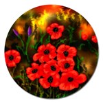  Poppies   by Ave Hurley ~ ArtRave.com Magnet 5  (Round)