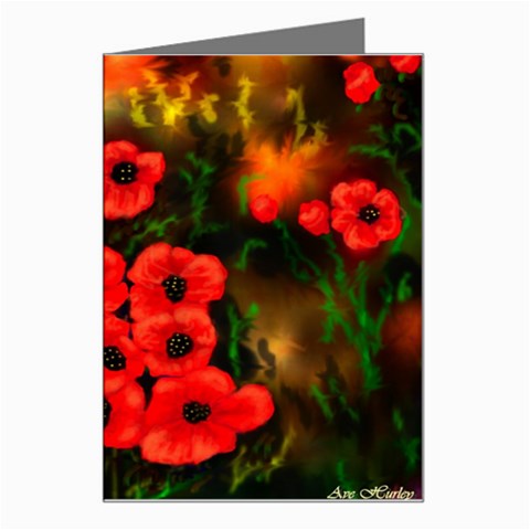  Poppies   by Ave Hurley ~ ArtRave.com Greeting Card from ArtsNow.com Left