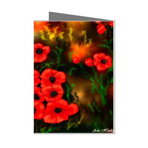  Poppies   by Ave Hurley ~ ArtRave.com Mini Greeting Cards (Pkg of 8) from ArtsNow.com Left